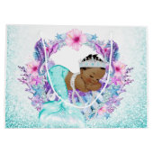 人魚の赤ちゃんシャワー ラージペーパーバッグ (裏面)