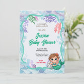 人魚の赤ちゃんシャワー 招待状 (スタンド正面)