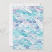 人魚の赤ちゃんシャワー 招待状 (裏面)