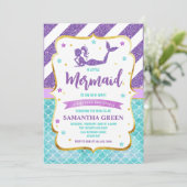 人魚の赤ちゃんシャワー 招待状 (スタンド正面)