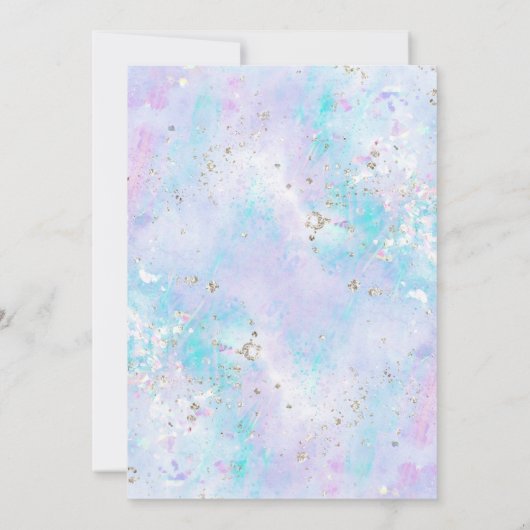 人魚の赤ちゃんシャワー(郵便) 招待状 (裏面)