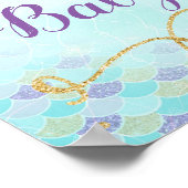 人魚の赤ちゃん歓迎ポスター背景 ポスター (角)