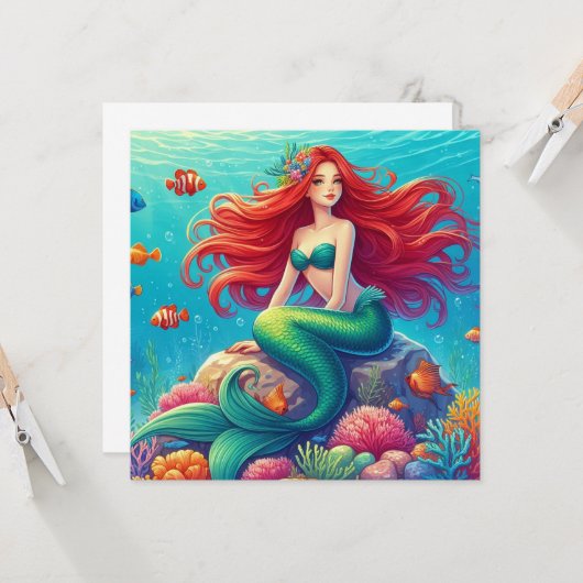 人魚の赤毛 カード (正面/裏面インサイチュ)