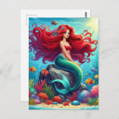 人魚の赤毛 ポストカード (正面/裏面)