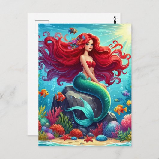 人魚の赤毛 ポストカード (正面/裏面)