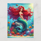 人魚の赤毛 ポストカード (正面)