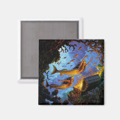 人魚の金ゴールド マグネット (正面/裏面)