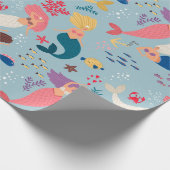 人魚の集まり ラッピングペーパー (角)