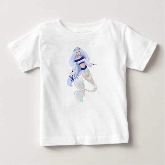 人魚の雪の乙女ベビーTシャツ ベビーTシャツ (正面)