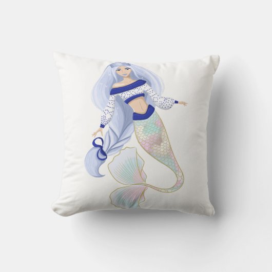 人魚の雪姫 クッション (正面)