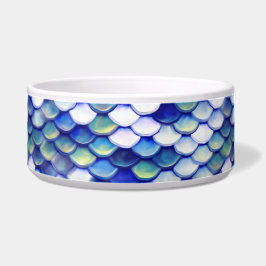 人魚の青い皮パターン ボウル