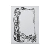 人魚の額縁 ノートパッド (回転)