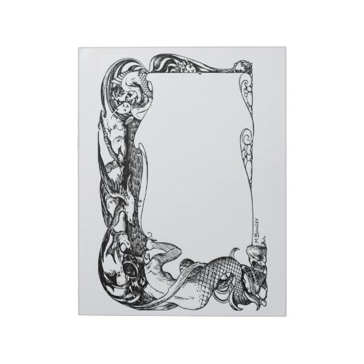 人魚の額縁 ノートパッド (回転)