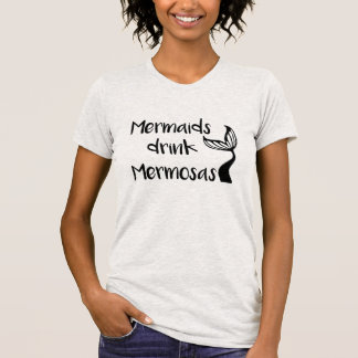 人魚の飲み物のMermosas T-Shirt| Women|のビーチ Tシャツ