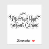 人魚の髪の水のボトルを飲おもしろいむ シール (シート)