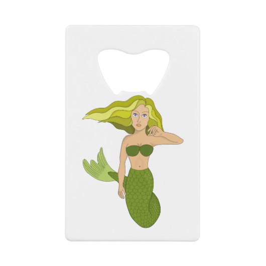 人魚の魅力 クレジットカード栓抜き (正面)