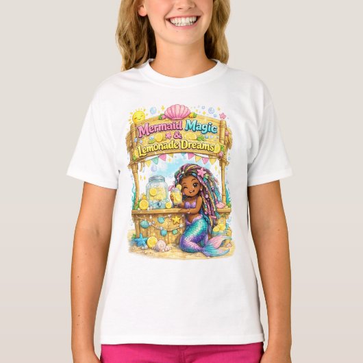 人魚の魔法とレモネードの夢 Tシャツ (正面)