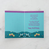 人魚の魔法の第3誕生日カード女の子 シーズンカード (内部)