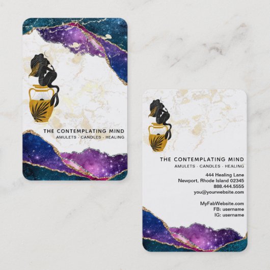 *～*人魚の魔術師の銀河系ルナ名刺 名刺 (正面/裏面)