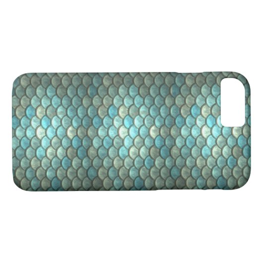 人魚の魚スケールのiphoneの場合 Case-Mate iPhoneケース (裏面(横))