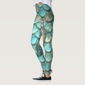 人魚の鱗の模様 レギンス (左)