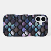 人魚の鱗模様 iPhone 16ケース (裏面横)