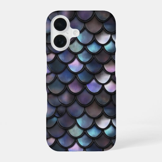 人魚の鱗模様 iPhone 16ケース (裏面)