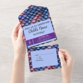 人魚の鱗 オールインワン招待状