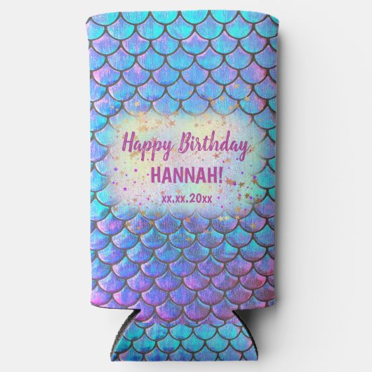 人魚の鱗 スリム缶クーラー (正面)