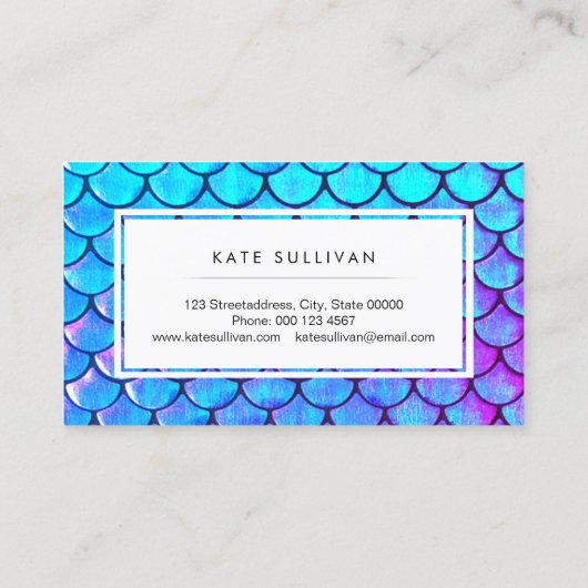 人魚の鱗 名刺 (裏面)