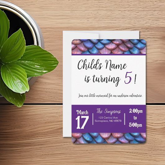 人魚の鱗 招待状