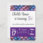 人魚の鱗 招待状 (裏面)