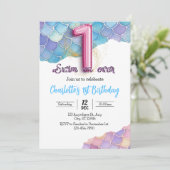 人魚の1歳の誕生日パーティーへようこそ 招待状 (スタンド正面)
