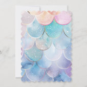 人魚の1歳誕生日パーティー ワンダー・ザ・シー 招待状 (裏面)