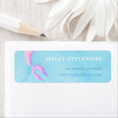 人魚の1歳誕生日　海の下のワンダー 返信先住所 ラベル (インサイチュ)