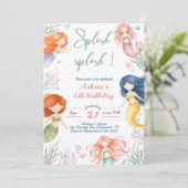 人魚の6歳の誕生日 スプラッシュ 招待状 (スタンド正面)