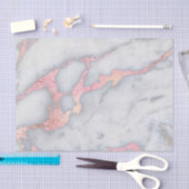 人魚のRosegoldのグリッターの大理石 薄葉紙 (クラフト)