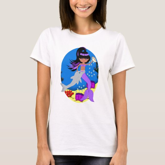 人魚のTシャツのゾラ Tシャツ (正面)