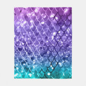 人魚はかりで測のひいさま、ユニコーン·ガールズ·グリッター#19 フリースブランケット (正面)