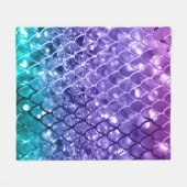 人魚はかりで測のひいさま、ユニコーン·ガールズ·グリッター#19 フリースブランケット (正面(横))