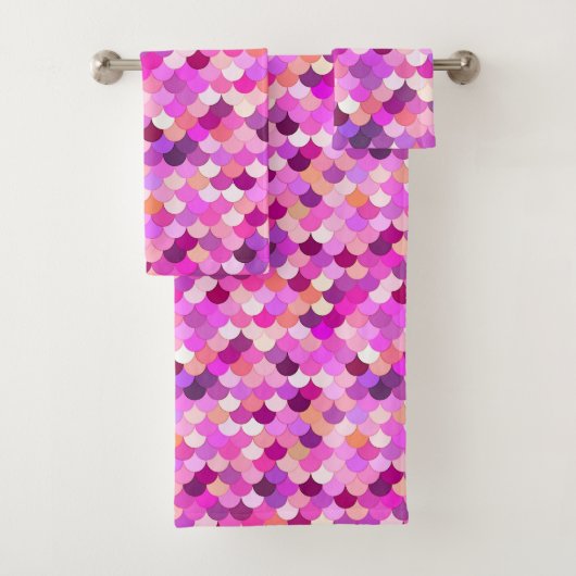 人魚はかりで測、スミレ島、アメジスト、サンゴ バスタオルセット (インサイチュ)