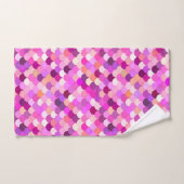 人魚はかりで測、スミレ島、アメジスト、サンゴ バスタオルセット (ハンドタオル)