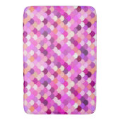 人魚はかりで測、スミレ島、アメジスト、サンゴ バスマット (正面縦)