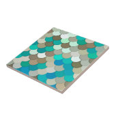 人魚はかりで測,ターコイズ，アクア，タウペ，クリーム タイル (側面)