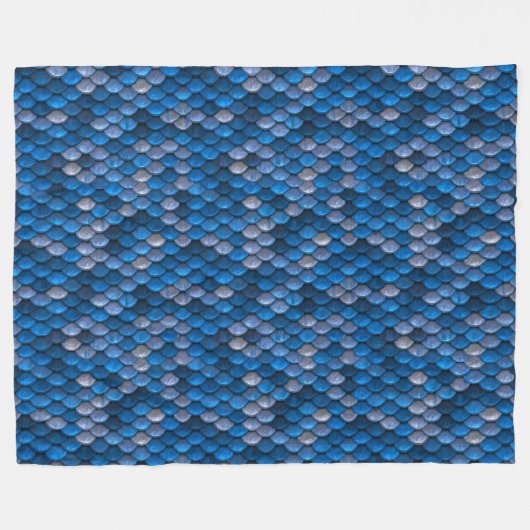 人魚はかりで測 フリースブランケット (正面(横))