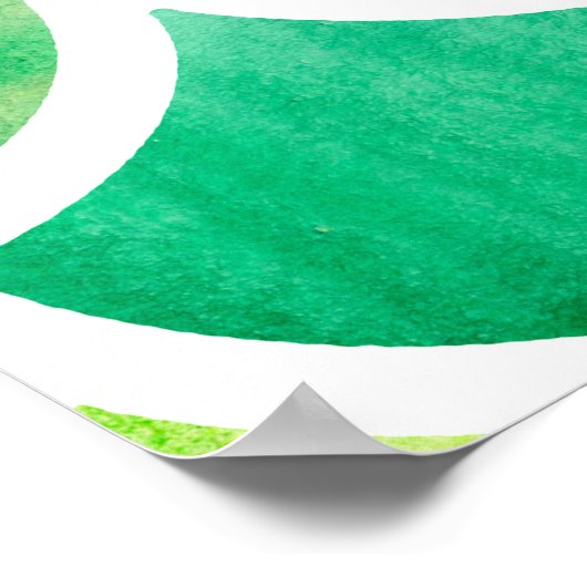 人魚はかりで測。水彩魚はかりで測。明るい合計 ポスター (角)