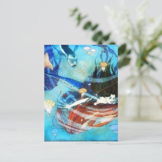 人魚はがき ポストカード (スタンド正面)