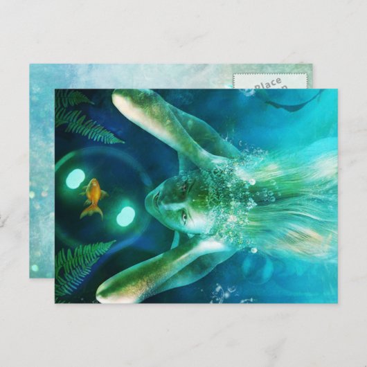 人魚はがき ポストカード (正面/裏面)