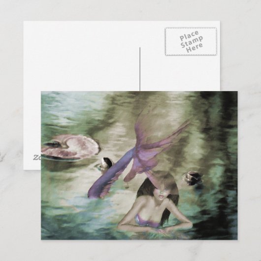 人魚はがき ポストカード (正面/裏面)