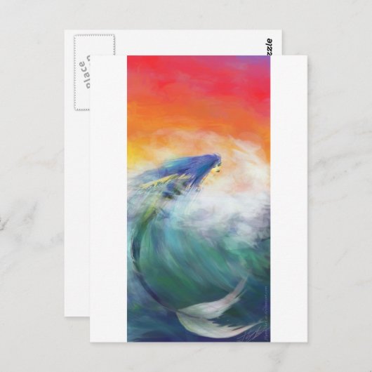 人魚はがき ポストカード (正面/裏面)